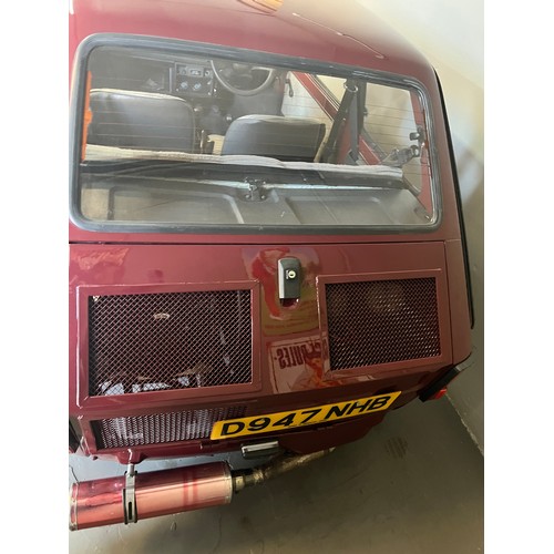 2 - 1987 Burgundy Fiat 126 powered by a ZZR1100 Petrol engine which pushes 140 BHP... this quirky little... 