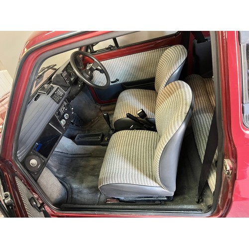 1987 Burgundy Fiat 126 powered by a ZZR1100 Petrol engine which pushes ...