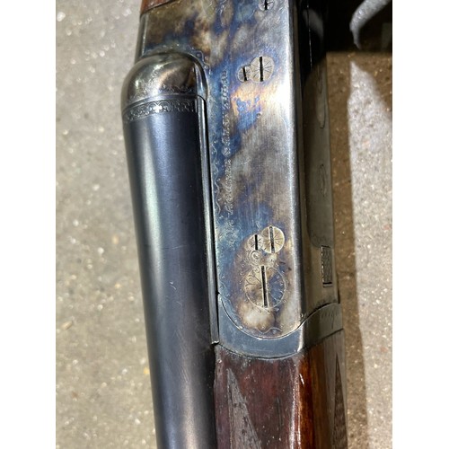 102 - 20 Bore Side by side shot gun by AYA - Serial number S63826 - Please note the purchaser of this will... 