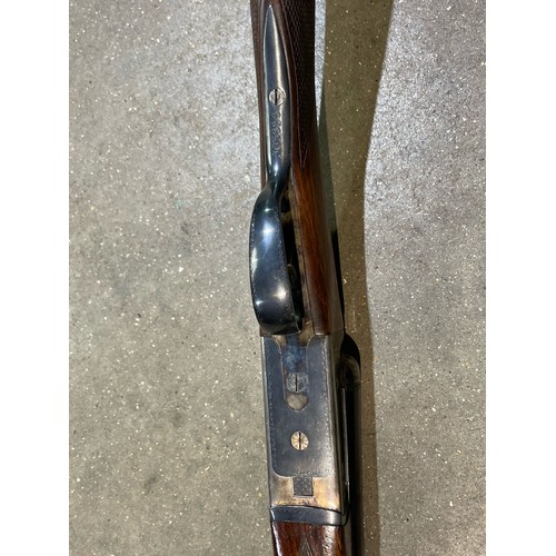 102 - 20 Bore Side by side shot gun by AYA - Serial number S63826 - Please note the purchaser of this will... 