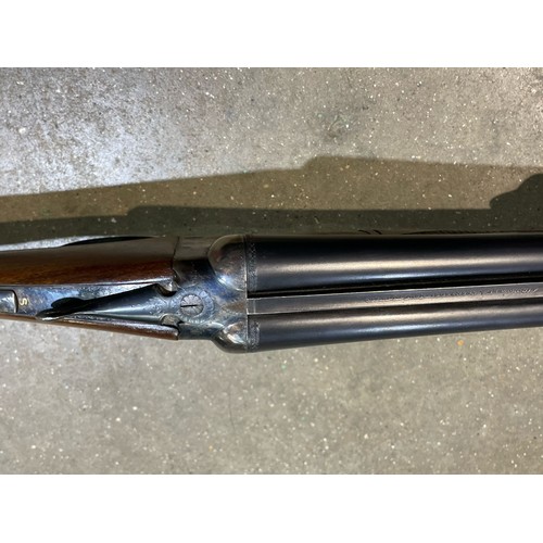 102 - 20 Bore Side by side shot gun by AYA - Serial number S63826 - Please note the purchaser of this will... 