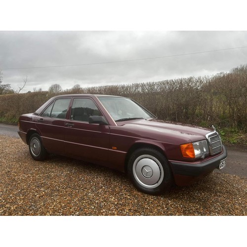 9 - 1990 Mercedes 190E, reg: G578CWC, MOT until May 2024. with 3 former keepers and 120,987 miles on the... 