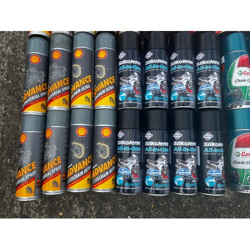 35 - Large quantity of Vehicle spray cans, Ultra 2040, Air intake Cleaner, Advance universal spray, Advan... 