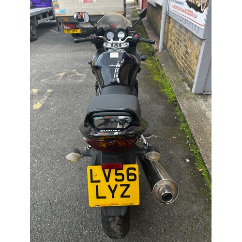 43 - Black Suzuki Bandit  registration LV56 LYZ first registered in December 2006, 600cc petrol, this is ... 