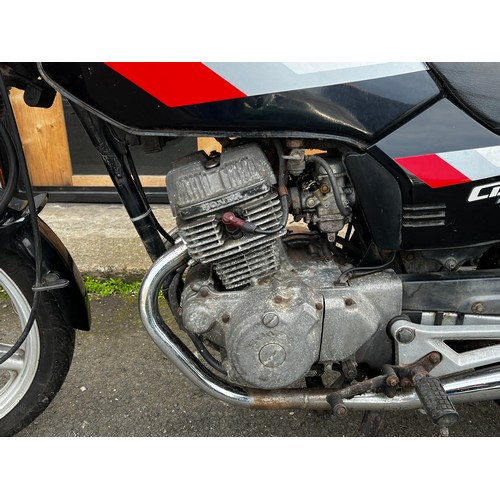 41 - Black Honda 1988 CB125T registration F932CKO, this bike is a nice addition to anyones collection, it... 