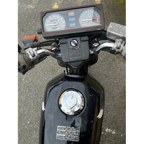 41 - Black Honda 1988 CB125T registration F932CKO, this bike is a nice addition to anyones collection, it... 