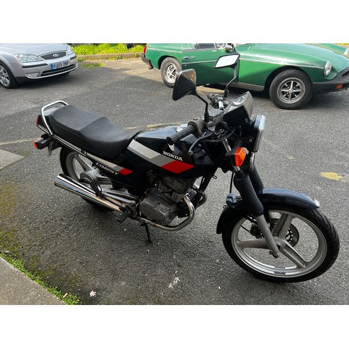 41 - Black Honda 1988 CB125T registration F932CKO, this bike is a nice addition to anyones collection, it... 