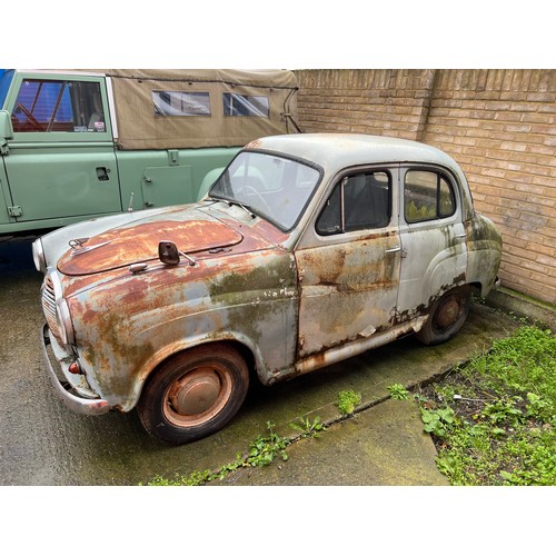 45 - Spares or repair Austin A35.
The car has been sat for a long time and as you can see has been hit wi... 