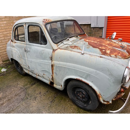 45 - Spares or repair Austin A35.
The car has been sat for a long time and as you can see has been hit wi... 