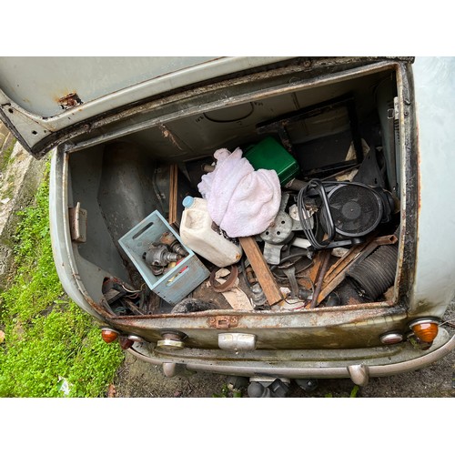 45 - Spares or repair Austin A35.
The car has been sat for a long time and as you can see has been hit wi... 