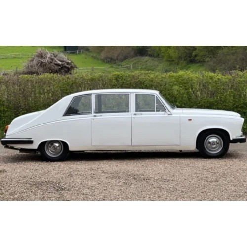 42 - Cream 1988 Daimler DS420 limousine, registration F559EBV in good condition, runs and drives, has bee... 