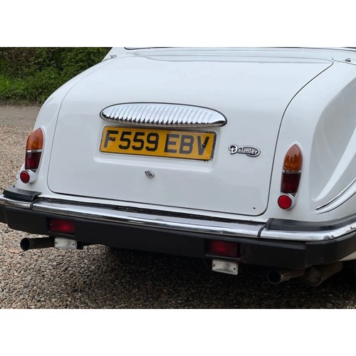 42 - Cream 1988 Daimler DS420 limousine, registration F559EBV in good condition, runs and drives, has bee... 