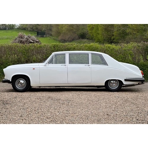 42 - Cream 1988 Daimler DS420 limousine, registration F559EBV in good condition, runs and drives, has bee... 