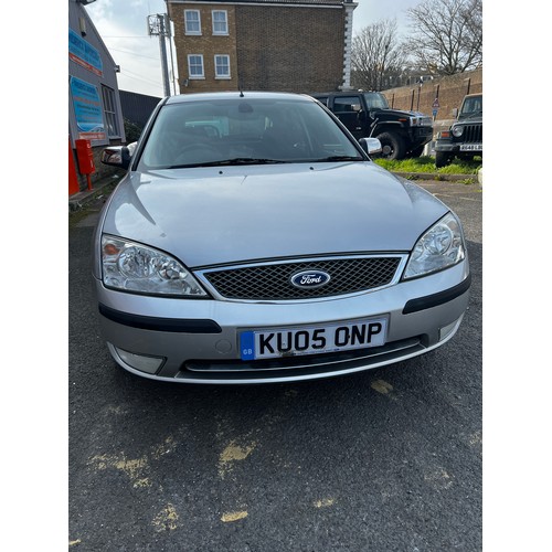 44 - Silver Ford Mondeo Ghia Auto, Registration KU05ONF, first Registered in March 2005, with 3 former ke... 