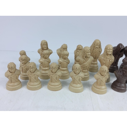 127 - Collection of chess pieces (one piece missing)