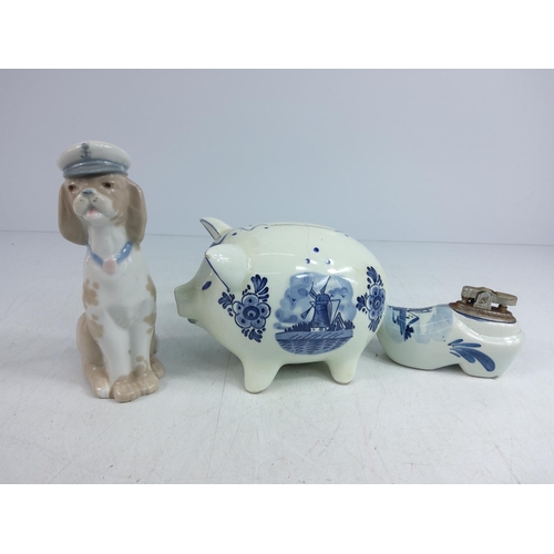 142 - Box of china including blue and white