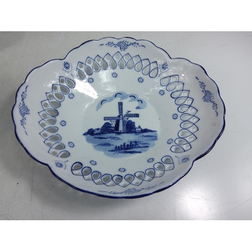 142 - Box of china including blue and white