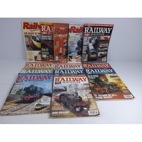 165 - 4 boxes of railway magazines