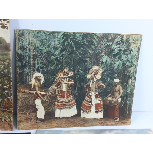 215 - Collection of 5 antique photographic images of Ceylon c1910