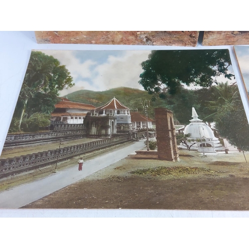 215 - Collection of 5 antique photographic images of Ceylon c1910