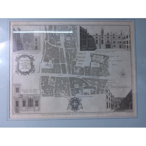 220 - 9 framed original antique maps, largest 59 x 71cms