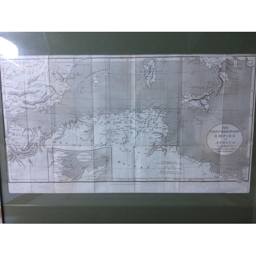 220 - 9 framed original antique maps, largest 59 x 71cms