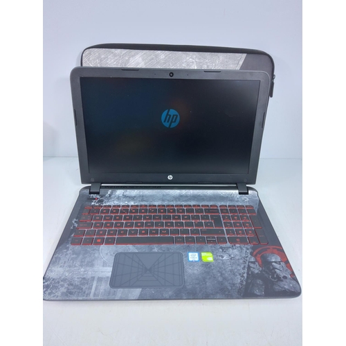 61 - HP Star Wars gaming laptop with IS Processor (no charger)