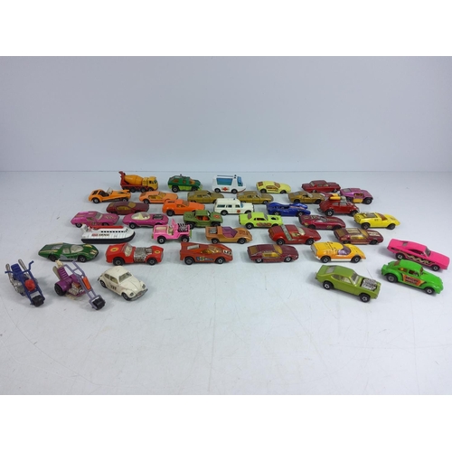 124 - Box of model vehicles mainly 70's Lesney