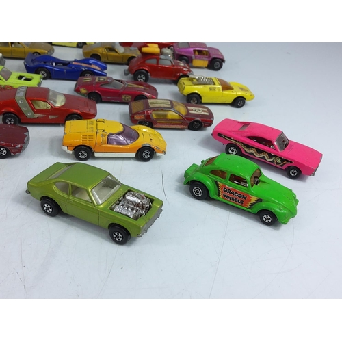 124 - Box of model vehicles mainly 70's Lesney