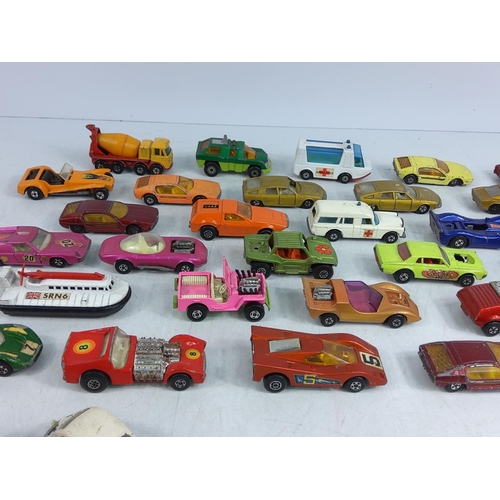 124 - Box of model vehicles mainly 70's Lesney