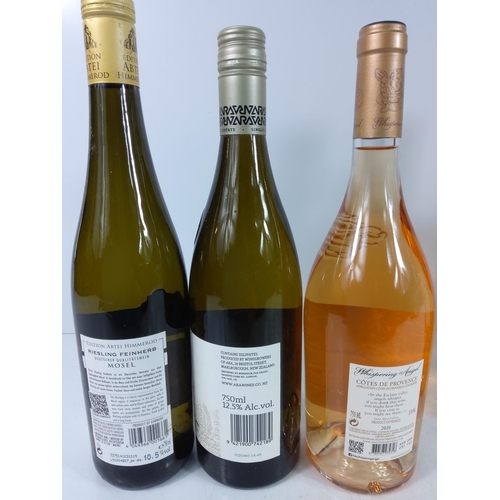 134 - 8 bottles of various bottles of white and Rose wine