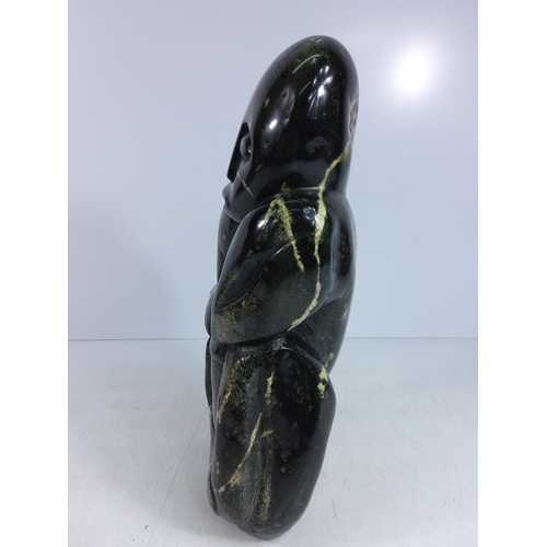 178 - Heavy carved stone tribal style figure, 38 x 20 x 15cms,12.45kg