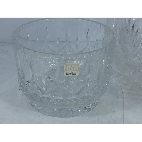 182 - Cut glass and crystal bowls