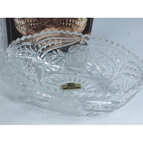 182 - Cut glass and crystal bowls