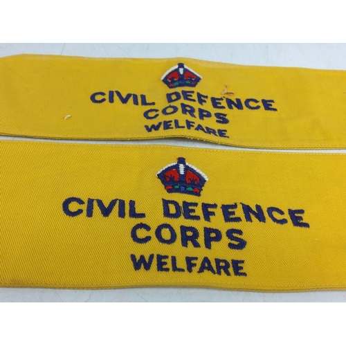 188 - 1953 and 1954 Civil Defence Corp armbands