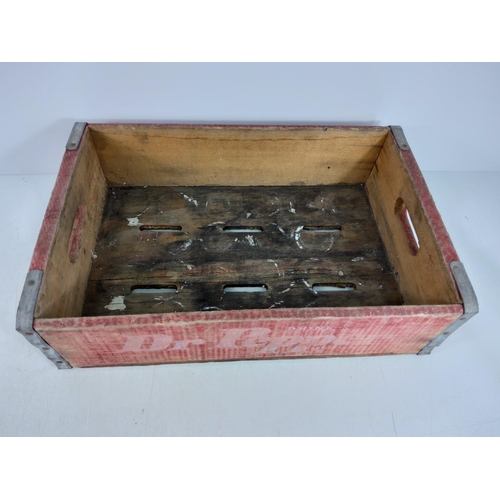 203 - Dr Pepper drinks crate, Redex bottle, shoe lasts etc