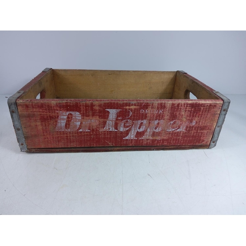 203 - Dr Pepper drinks crate, Redex bottle, shoe lasts etc