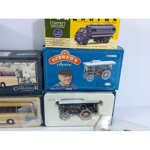 126 - Collection of 11 boxed and cased model vehicles