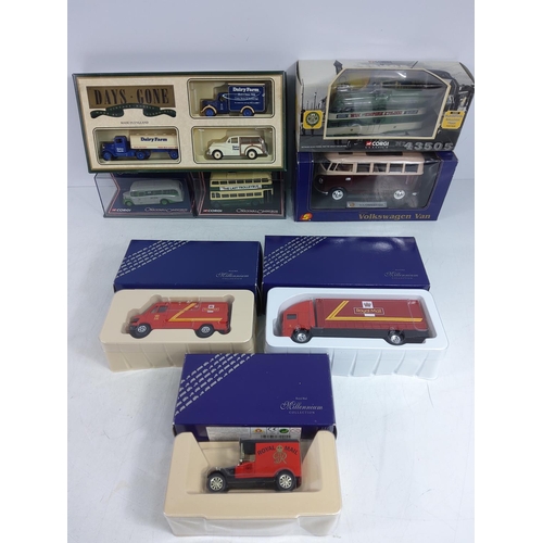 127 - Collection of 8 cased model vehicles