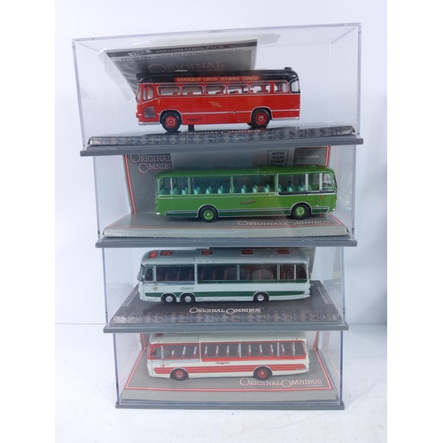 129 - 11 boxed Corgi buses plus one