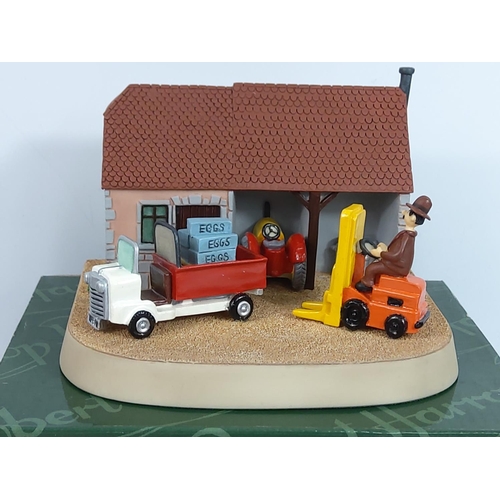 44 - 4 Robert Harrop Camberwick Green figures, CGM11 Mr Crockett's Garage, CGM09 Fishmonger Shop, CGM07 D... 