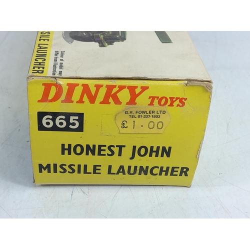 80 - Boxed Dinky missile launcher, model no.665