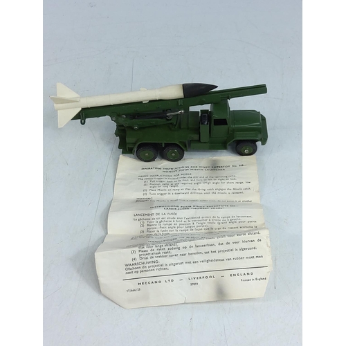 80 - Boxed Dinky missile launcher, model no.665