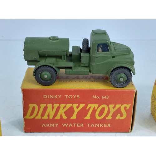 86 - 4 boxed Dinky models, model no's 643, 560, 436 & 500