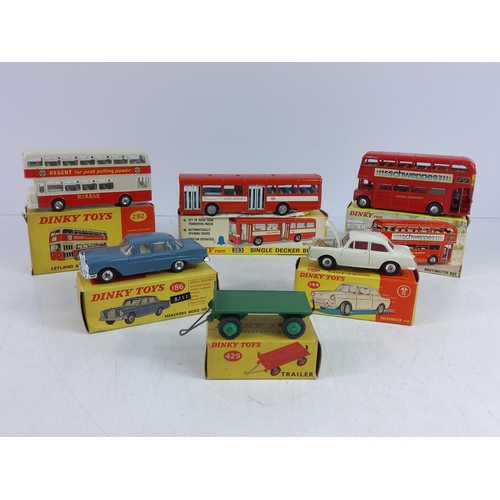 94 - 6 boxed Dinky model vehicles, model no's 292, 429, 289, 144, 283 & 186