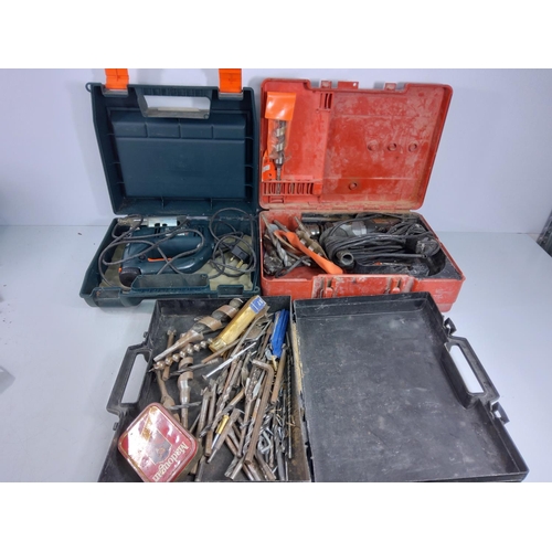 40 - Various tool boxes and contents and a wet & dry vacuum