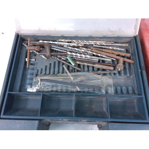 40 - Various tool boxes and contents and a wet & dry vacuum