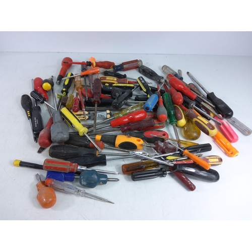 77 - Box and bag of tools, workshop sundries and car bulbs