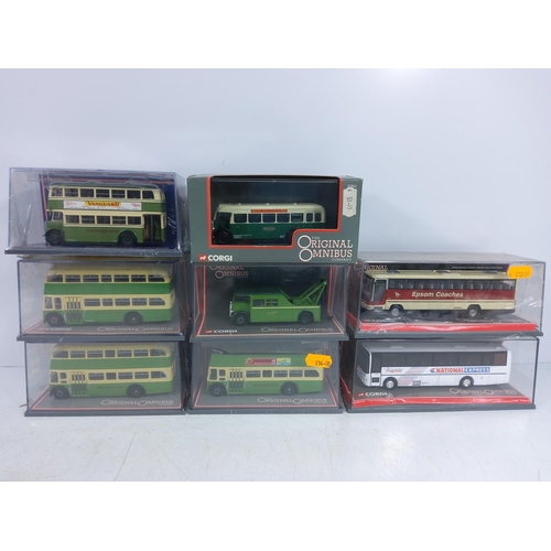 24 - 8 Corgi bus models