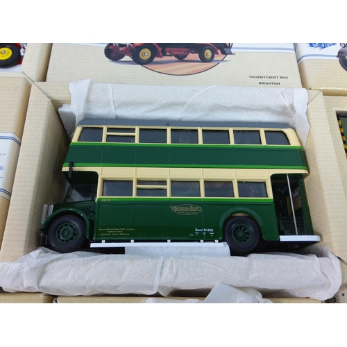 34 - 5 boxed Corgi buses